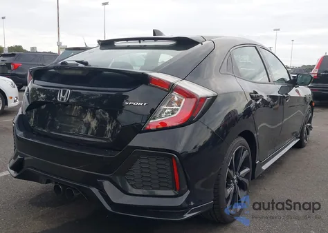 2018 Honda Civic Sport из США, поврежденный, VIN SHHFK7G40JU206507